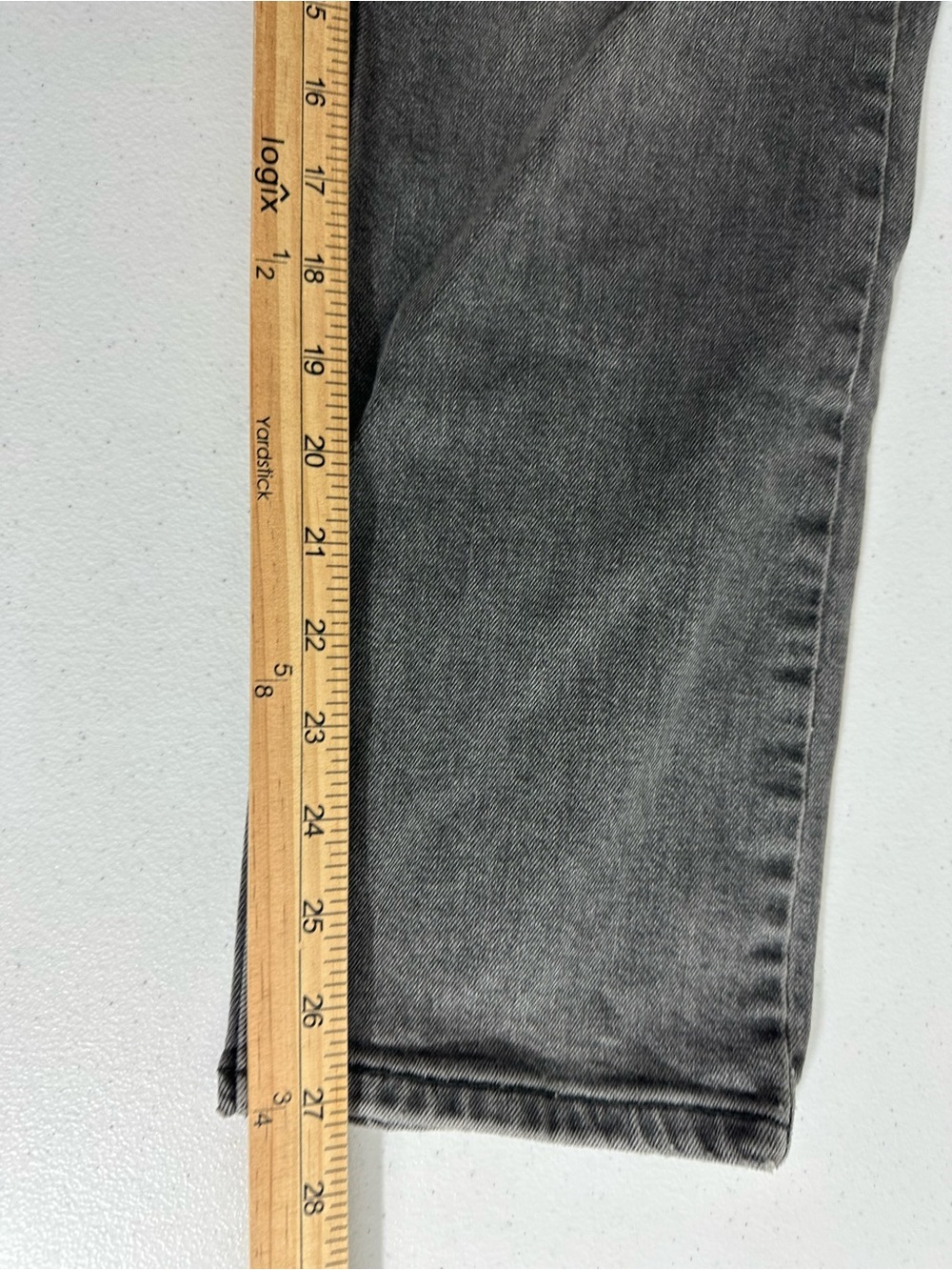 Levis Men’s 502 washed Black denim Size 30x30 slim Taper Fit Jeans - Picture 12 of 14